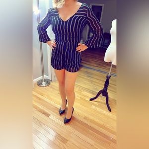 Abercrombie & Fitch. Black with silver glitter romper